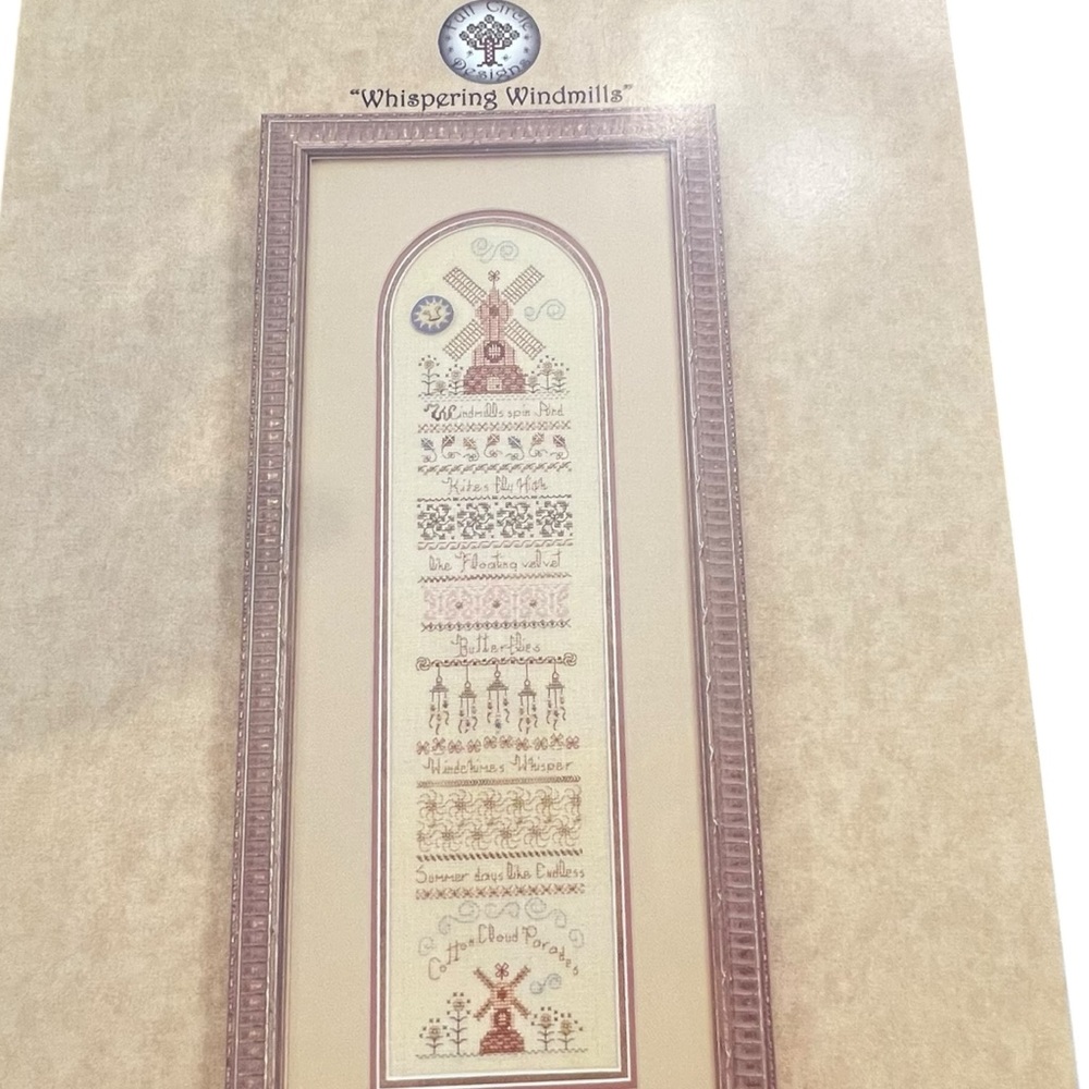 Full Circle Designs Whispering Windmills Counted Cross Stitch Chart 2002 VTG